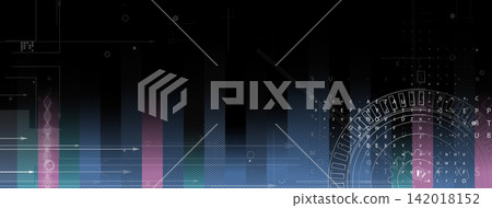 Abstract technology backdrop for business presentations and scientific research 142018152