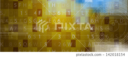 Abstract technology backdrop for business presentations and scientific research 142018154