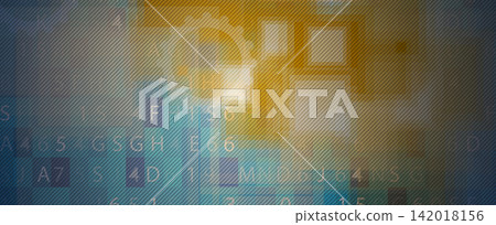 Abstract technology backdrop for business presentations and scientific research 142018156