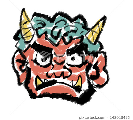 紅色惡魔-臉部特寫 紅色惡魔-臉部特寫 142018455