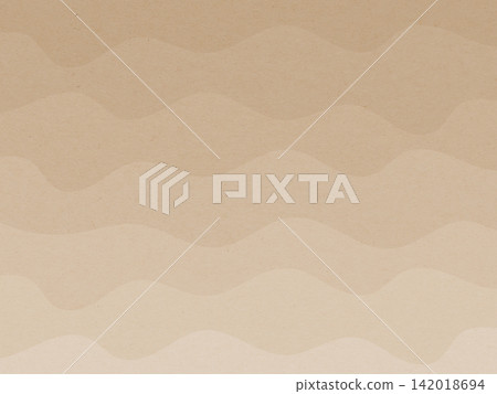 Washi-style wave pattern background (light beige/ivory) Washi-style wave pattern background (light beige/ivory) 142018694