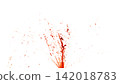 Blood Splash in Freeze Motion . Isolated on White Background 142018783