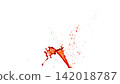 Blood Splash in Freeze Motion . Isolated on White Background 142018787