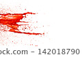 Blood Splash in Freeze Motion . Isolated on White Background 142018790