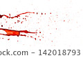 Blood Splash in Freeze Motion . Isolated on White Background 142018793
