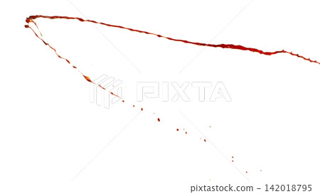 Blood Splash in Freeze Motion . Isolated on White Background Blood Splash in Freeze Motion . Isolated on White Background 142018795