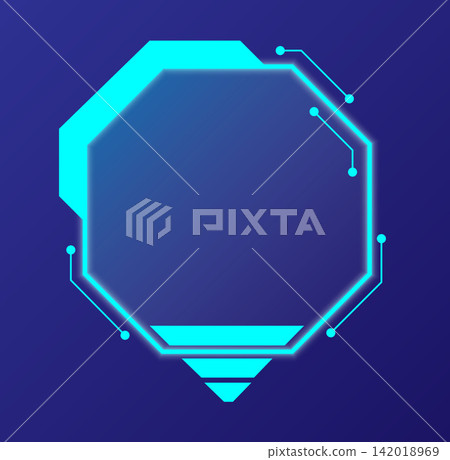 Futuristic user interface design with glowing elements and sleek lines in a modern digital setting Futuristic user interface design with glowing elements and sleek lines in a modern digital setting 142018969
