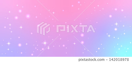 Pastel Dream Star Background with Bokeh Glow 142018978