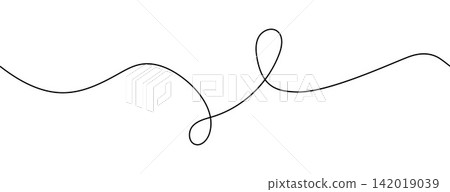 Curly Abstract Line Curly Abstract Line 142019039