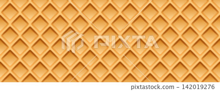 Wafer Biscuit Texture with Cream Pattern Sweet Crunchy Background Wafer Biscuit Texture with Cream Pattern Sweet Crunchy Background 142019276