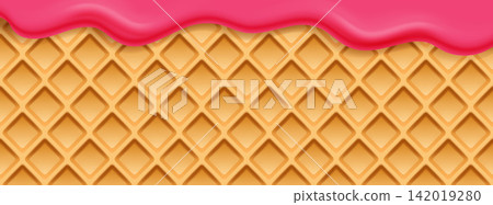 Sweet Bakery Wafer Texture Crunchy Dessert Graphic Background Sweet Bakery Wafer Texture Crunchy Dessert Graphic Background 142019280