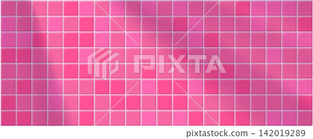 Seamless square bathroom tile mosaic texture for pool or shower wall Seamless square bathroom tile mosaic texture for pool or shower wall 142019289