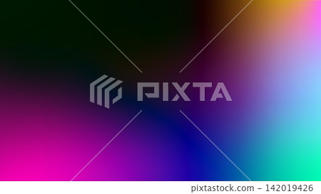 Neon gradient light leak overlay with holographic reflections Neon gradient light leak overlay with holographic reflections 142019426