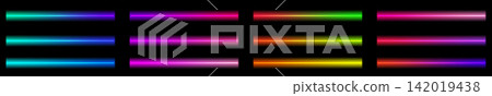 Fast Neon Laser Line Motion Effect Fast Neon Laser Line Motion Effect 142019438