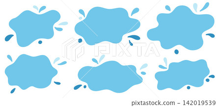 Cute Water Blob Frame Set Cute Water Blob Frame Set 142019539