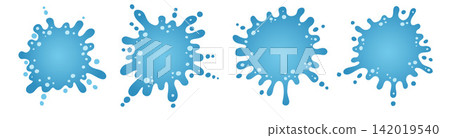 Abstract Splash And Puddle Frame Shapes 142019540