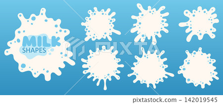 Abstract Water Splash Frame Set Abstract Water Splash Frame Set 142019545