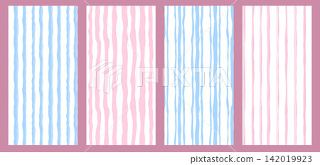 Classic Pastel Watercolor Stripe Pattern Classic Pastel Watercolor Stripe Pattern 142019923