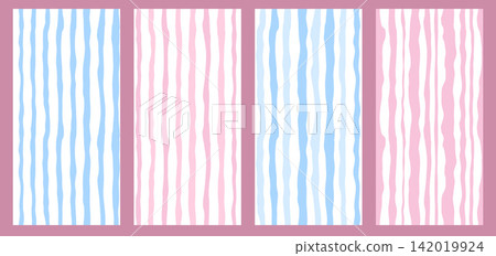 Sweet Watercolor Baby Stripe Background Sweet Watercolor Baby Stripe Background 142019924