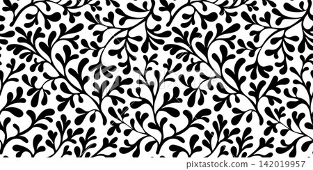 Organic Coral Seamless Pattern with Natural Curved Forms Organic Coral Seamless Pattern with Natural Curved Forms 142019957