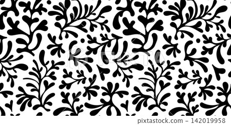 Organic Coral Seamless Line Pattern for Modern Surfaces Organic Coral Seamless Line Pattern for Modern Surfaces 142019958