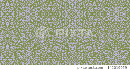 Organic Coral Seamless Wallpaper with Abstract Line Art Organic Coral Seamless Wallpaper with Abstract Line Art 142019959