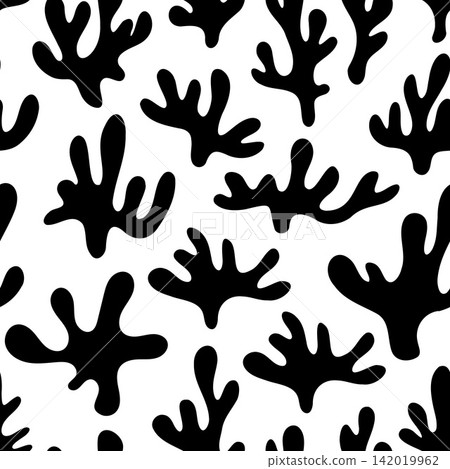 Abstract Coral Line Seamless Pattern Texture 142019962