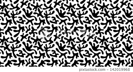 Minimal Organic Reef Pattern Background Design Minimal Organic Reef Pattern Background Design 142019968
