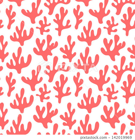 Colorful Organic Coral Seamless Pattern Design Colorful Organic Coral Seamless Pattern Design 142019969