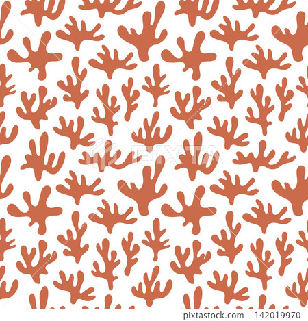 Vibrant Coral Organic Pattern Background Texture Vibrant Coral Organic Pattern Background Texture 142019970