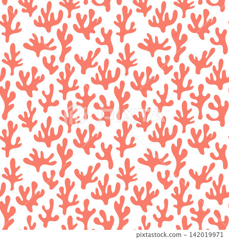 Abstract Colorful Coral Seamless Pattern Background Abstract Colorful Coral Seamless Pattern Background 142019971