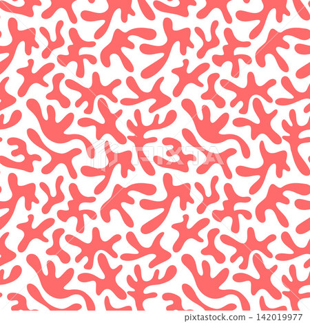 Contemporary Organic Coral Wallpaper Pattern Contemporary Organic Coral Wallpaper Pattern 142019977