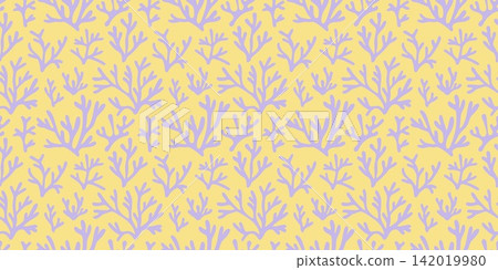 Abstract Natural Coral Seamless Pattern Design 142019980