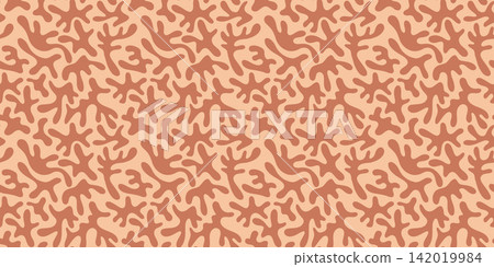 Vibrant Coastal Coral Seamless Texture Pattern Vibrant Coastal Coral Seamless Texture Pattern 142019984
