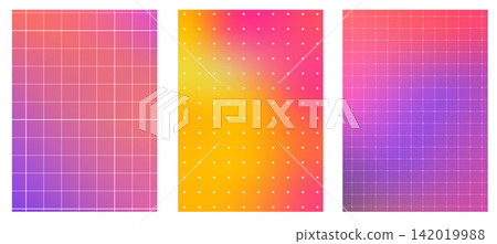 Seamless Dash Grid Paper Pattern Gradient Set Seamless Dash Grid Paper Pattern Gradient Set 142019988