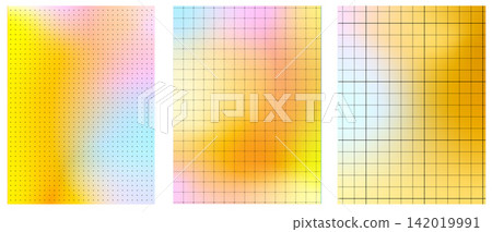Flat Dash Grid Paper Background Gradient Templates 142019991