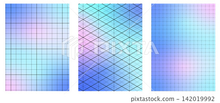Color Gradient Dash Grid Paper Seamless Backgrounds 142019992