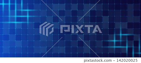 Futuristic Blue Tech Grid Background Digital HUD Pattern Futuristic Blue Tech Grid Background Digital HUD Pattern 142020025