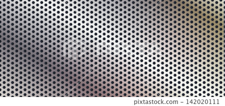 Metallic Panel Texture with Industrial Perforation Metallic Panel Texture with Industrial Perforation 142020111
