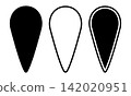 Classic Norman kite heraldic shield vector template, featuring three stylistic variations including solid silhouette line art outline and offset border frame for logo design. 142020951