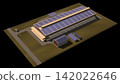 3D illustration of energy building project 142022646