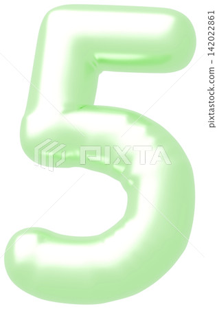 3D image_balloon_5_yellow-green 3D image_balloon_5_yellow-green 142022861