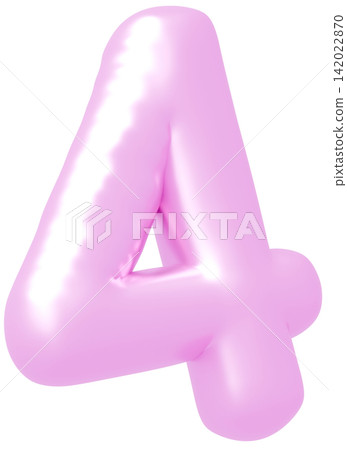 3D image_balloon_4_purple 3D image_balloon_4_purple 142022870