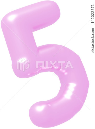 3D image_balloon_5_purple 142022871