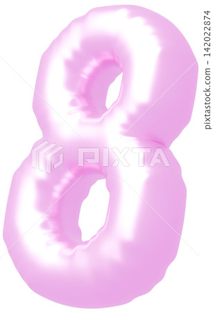 3D image_balloon_8_purple 3D image_balloon_8_purple 142022874