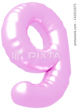 3D image_balloon_9_purple 3D image_balloon_9_purple 142022875