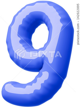 3D image_balloon_9_blue 3D image_balloon_9_blue 142022895
