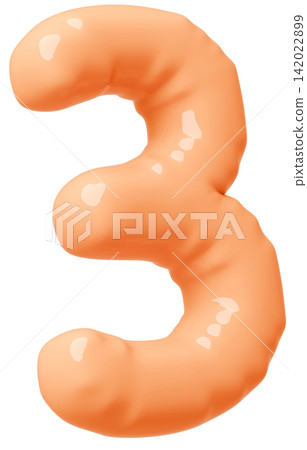 3D image_balloon_3_orange 3D image_balloon_3_orange 142022899