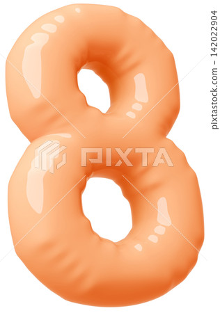 3D image_balloon_8_orange 3D image_balloon_8_orange 142022904