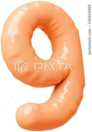 3D image_balloon_9_orange 3D image_balloon_9_orange 142022905